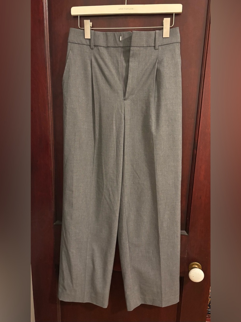 Uniqlo Size S High-Waist Gray Dress Trousers